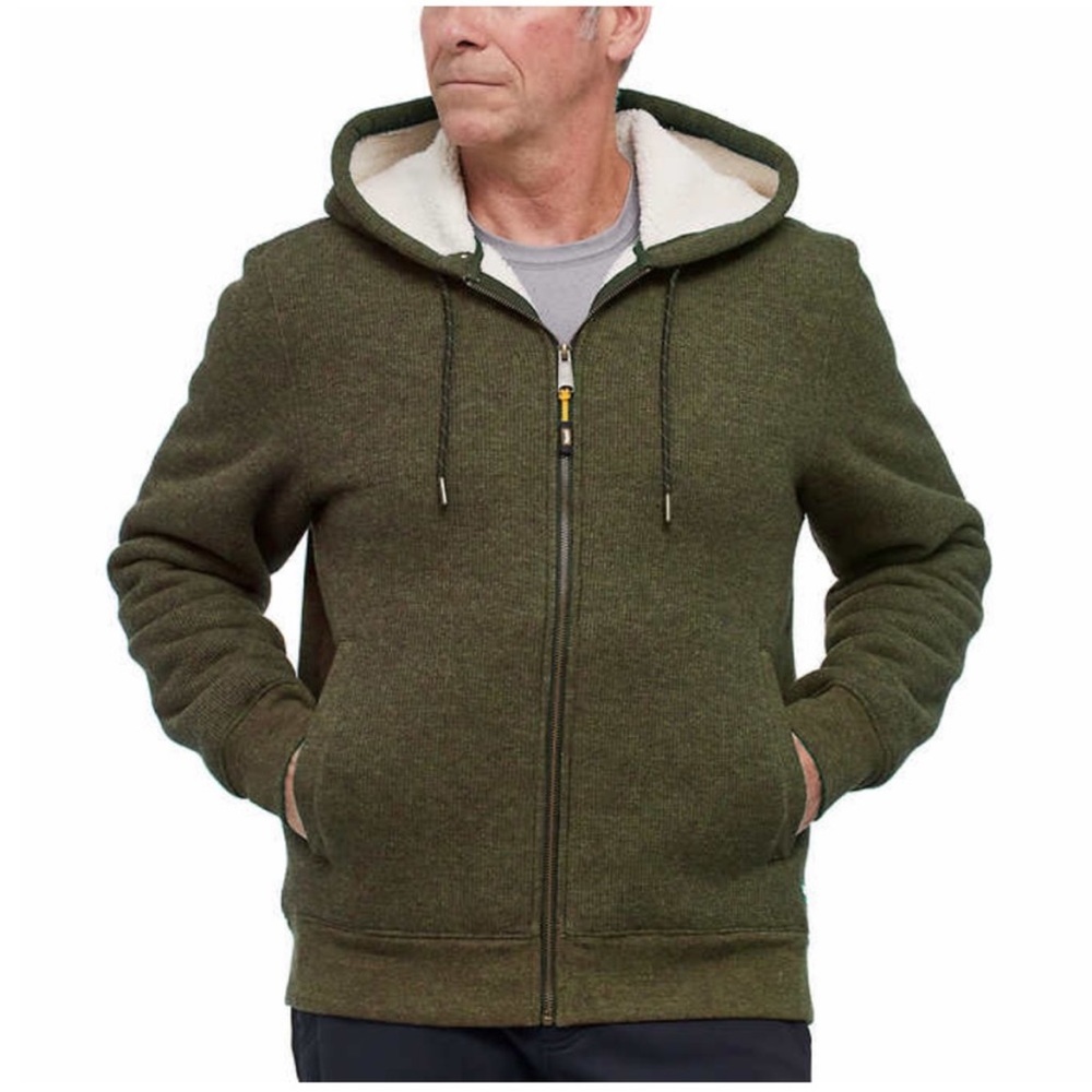 MEN Magnum Fleece Lined Full Zip Hoodie - GREEN